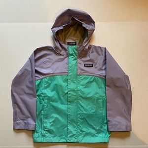 Patagonia Girls Galah Green 61355 Torrentshell Waterproof Rain Jacket Sz 5T